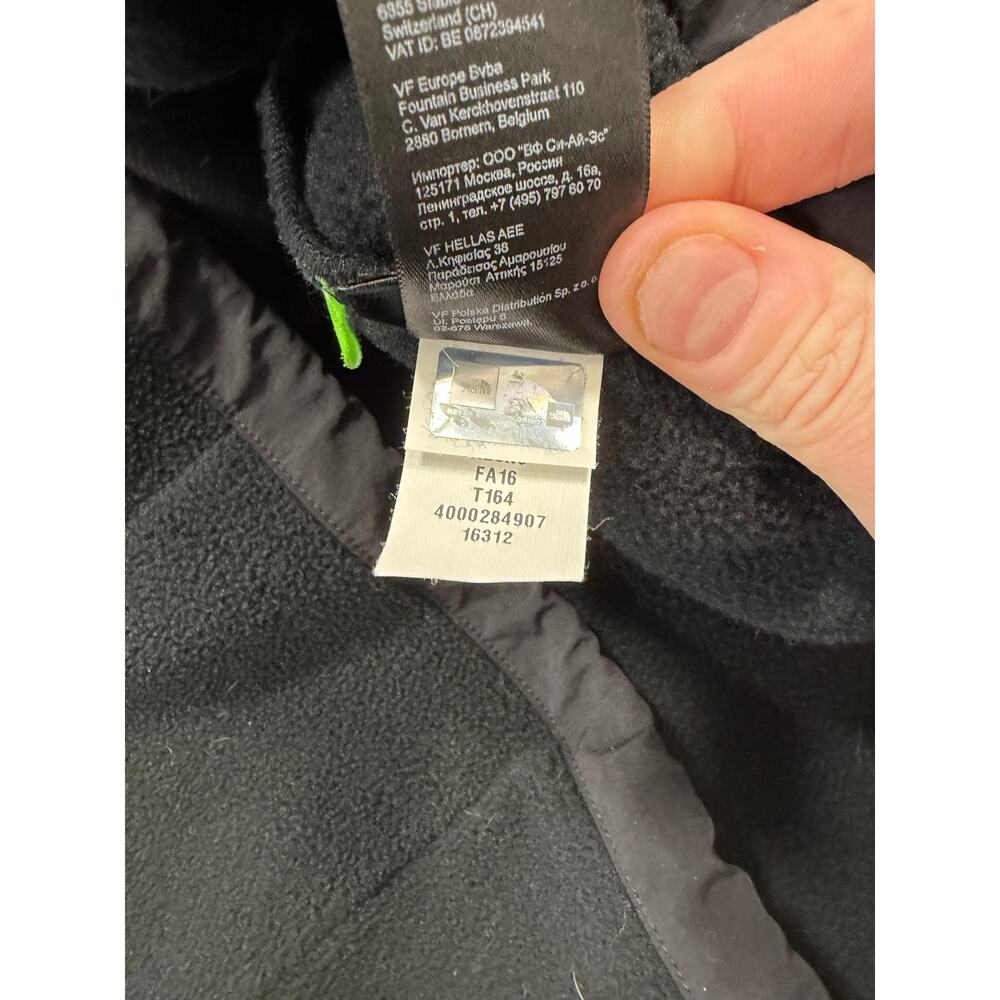North Face Denali Fleece Jacket Black Womens XL Breast Cancer Edtn Full Zip - Picture 9 of 13